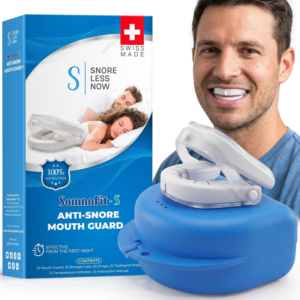 Gouttière anti-ronflement ajustable